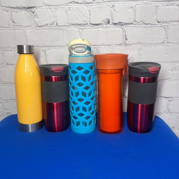 5 TUMBLERS + 3 COOLERS - TRAVEL LUNCH BEACH FOOD DRINK CANS NWT - Picture 8 of 16